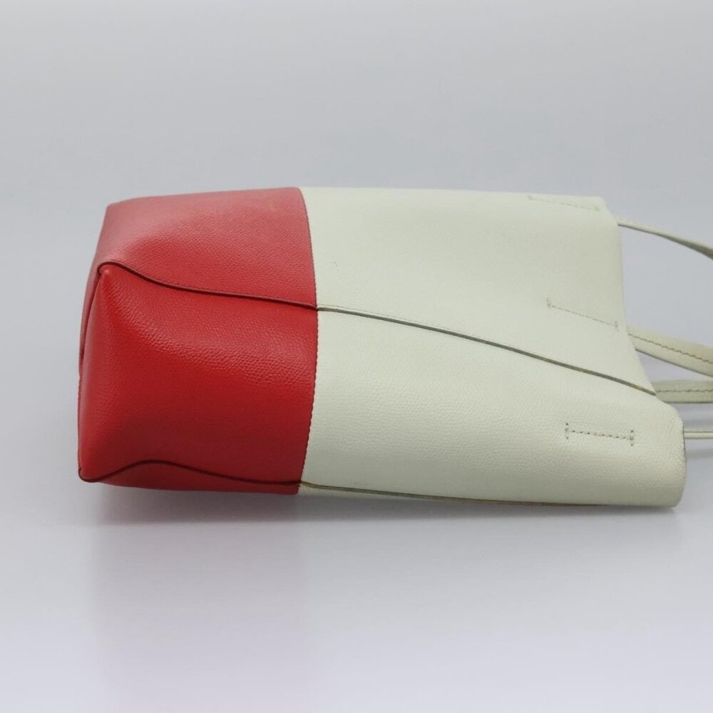 CELINE Tote Bag Leather 2way Red Auth ep7482 - Picture 5 of 16